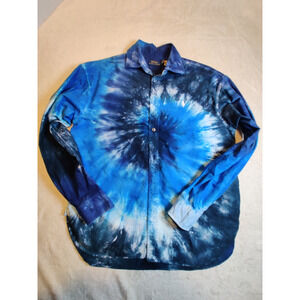 Vintage Polo Ralph Lauren Shirt Tie Dye Button Up Long Sleeve Women's Size 6